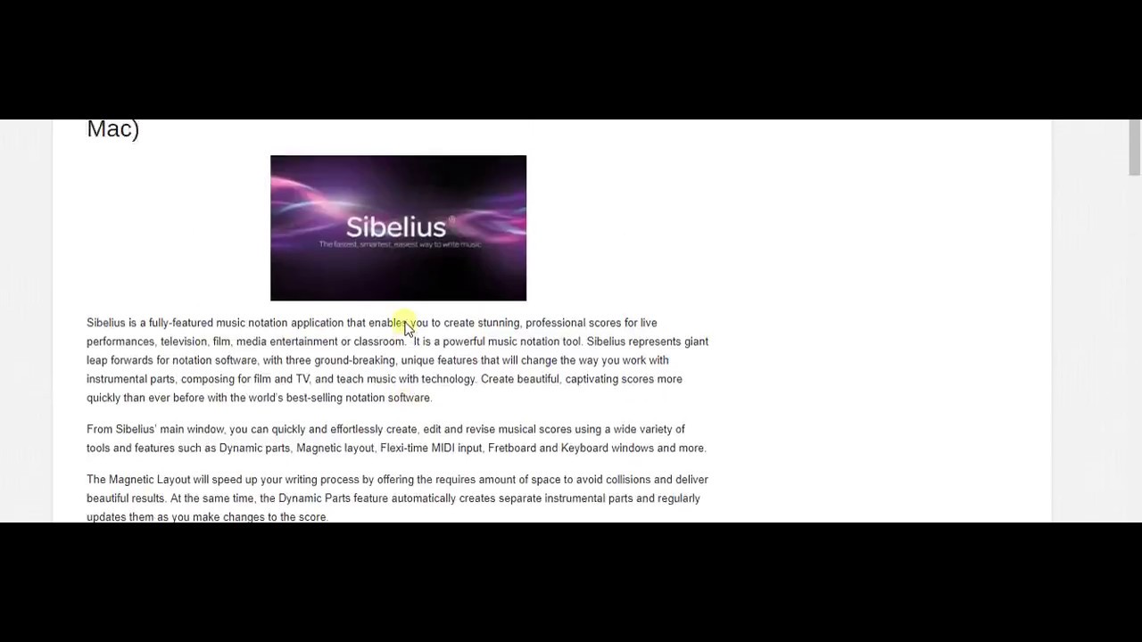 Sibelius mac download